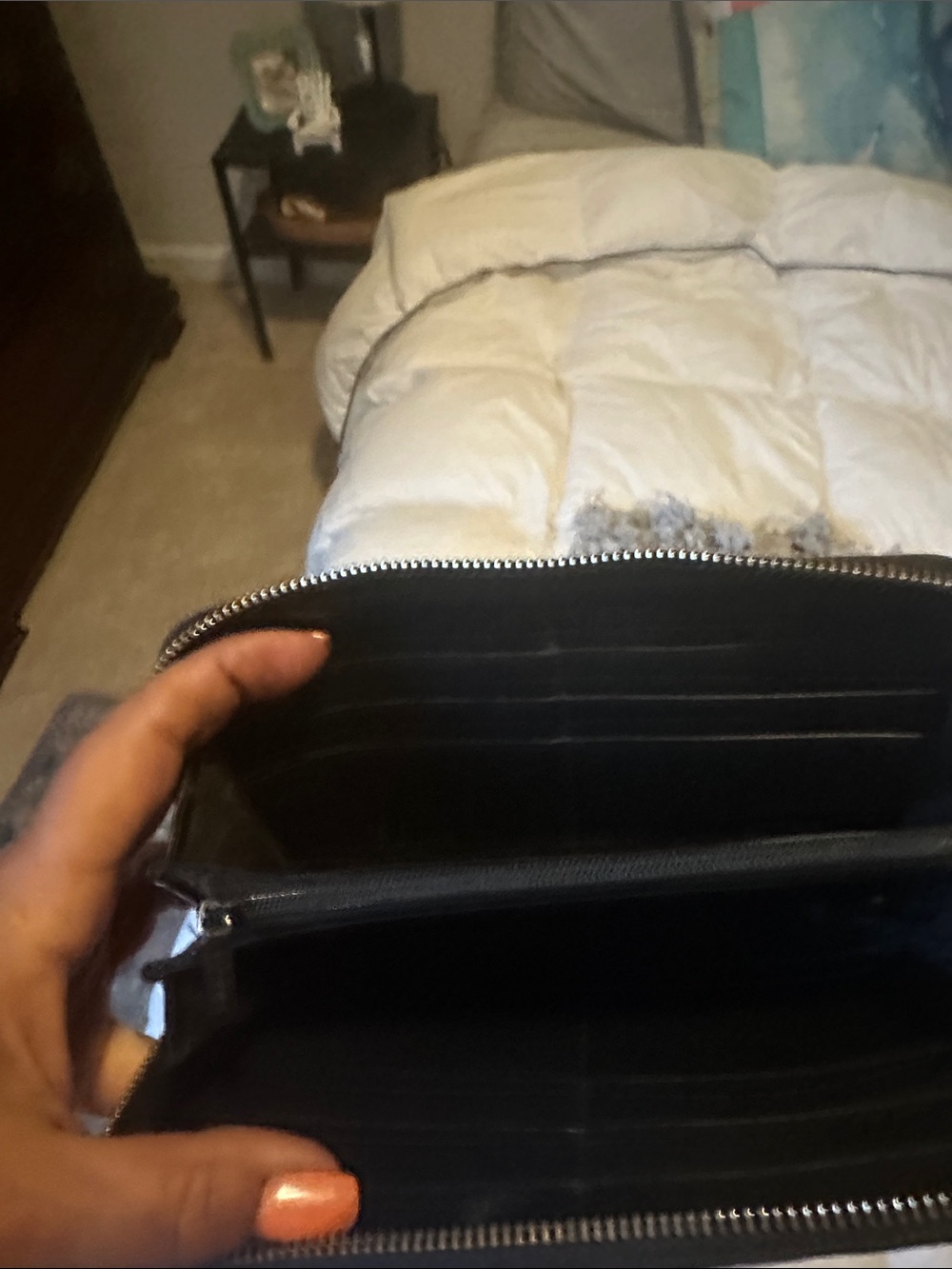 Gucci Black Embossed GG Zip-Around Wallet - Picture 5 of 9